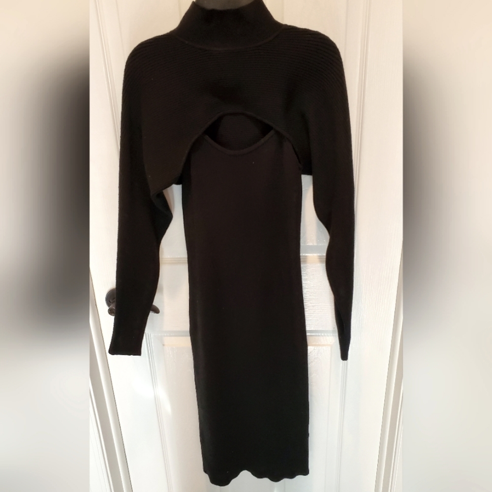 Banana Republic Black Women's Two Piece Sweater Dress